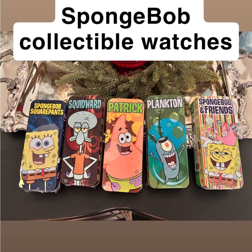 VTG SpongeBob Collectible Watches Set